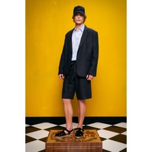 %100 Keten Kahverengi Ceket