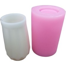 Mum Kalıbı Silikon Vazo Uzun