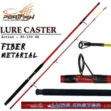 Portfish Lure Caster 240 cm Fiber Olta Kamışı 2 Parça 80-150 gr