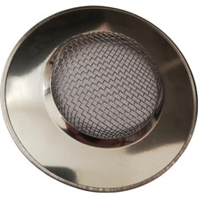 2 Adet - Paslanmaz çelik mutfak lavabo süzgeci 7,5 cm – ince tel gider filtresi