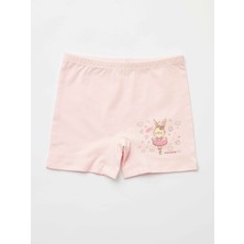 Kız Çocuk Organik Pamuklu Likralı Boxer Sweet Rabbit 2'li Paket