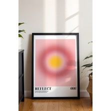 Pastel Renkli Aura Poster - 666 Angel Number Spiritüel Enerji Duvar Dekoru - Modern Çerçevesiz Baskı