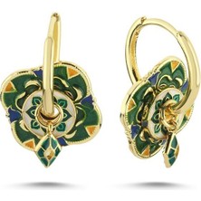Çelik Charm Halka Küpe