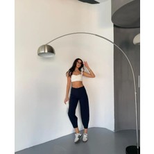 Wearflawless Kadın Scuba Crep Kumaş Beli Lastikli Şalvar Model Balon Pantolon