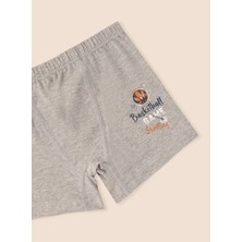 Erkek Çocuk Organik Pamuklu Likralı Boxer Basketball Game 3'lü Paket