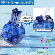 Brother Toys Elektrikli Otomatik Atış Yapan Su Tabancası 10 Metre Menzilli 500 Ml. Depolu 20 Cm.