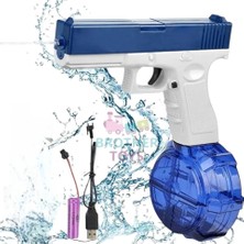 Brother Toys Elektrikli Otomatik Atış Yapan Su Tabancası 10 Metre Menzilli 500 Ml. Depolu 20 Cm.