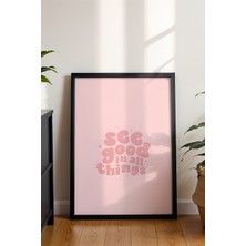 Pastel Renkli Pozitif Enerji Poster - Her Şeyde Iyi Olanı Gör Yazılı Duvar Dekoru - Çerçevesiz Baskı