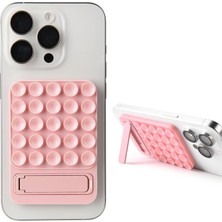 Teleplus Apple iPhone 16 Plus Vantuzlu Yapışkanlı Standlı Tutucu