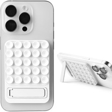 Teleplus Apple iPhone 16 Pro Vantuzlu Yapışkanlı Standlı Tutucu