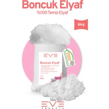 Yastık Yorgan Oyuncak Dolum Malzemesi Antialerjik Yapışmaz  %100 Temiz Boncuk Elyaf 6 kg