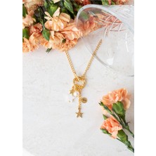 Yıldız Sedef Taşı Charm Kolye