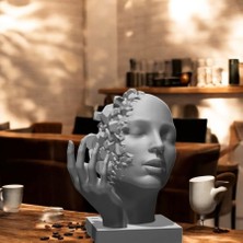 Dekoratif Sanat Objeleri, Modern Estetik 3D Yüz Heykeli