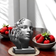 Dekoratif Sanat Objeleri, Modern Estetik 3D Yüz Heykeli