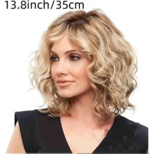 Gratia Şık Altın Sarısı 35 cm Kıvırcık Peruk