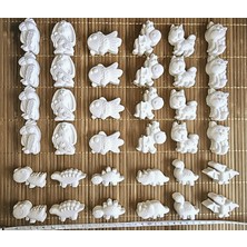 35 Adet (3d) Hayvanlar Alemi Taş Boyama Figür Çocuk Gelişimi Boyama Etkinlik Seti Zoo Stone Painting