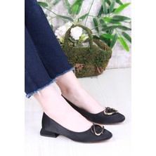 Fort 2343304 Merry Saten Toka Detaylı Alçak Topuk Kadın Ayakkabı