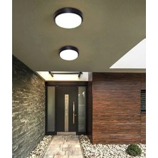 5 Adet 15W Artos Siyah Kasa Beyaz Işık Sıva Üstü LED Armatür (16,5cm)