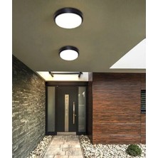 10 Adet 15W Artos Siyah Kasa Beyaz Işık Sıva Üstü LED Armatür (16,5cm)