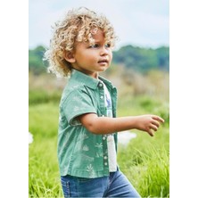 Erkek Bebek Kısa Kol Gömlek 01112-081