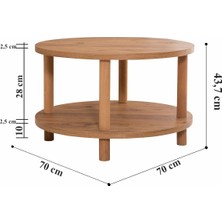Lora Romy Sehpa Q70  cm