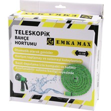 12.5mt Teleskopik Uzayan Bahçe Hortumu 7 Fonksiyon Ayarlı Tetikli Tabanca (4741)