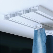 Işık Süper Üçlü Perde Rayı 5 mt