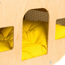 Ahşap Kedi Evi | Modern Tasarım, Rahat Yataklı, Portatif ve Şık Pet House