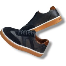 Growish GR0304 Gudi Baskı  Floter Deri Üst Kalite Kauçuk Taban Erkek Sneaker Ayakkabı