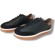 Growish GE0192-2 Gudi Baskı  Floter Deri Üst Kalite Kauçuk Taban Erkek Sneaker Ayakkabı