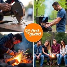 Firstguard Kaynak Battaniyesi, 850 Gsm Fiberglas Kumaş, Ağır Hizmet Tipi, Kaynak ve Metal Kesme Işleri Için Ce EN-1869:2019 (1 M x 1 M)