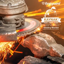 Firstguard Kaynak Battaniyesi, 850 Gsm Fiberglas Kumaş, Ağır Hizmet Tipi, Kaynak ve Metal Kesme Işleri Için Ce EN-1869:2019 (1 M x 1 M)