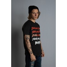 Black Sabbath Repeat Vintage Yıkamalı Siyah Rock Grup T-Shirt