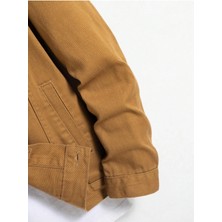 Wkm Erkek Jean Denim Standart Kalıp Cepli Düğmeli Kot Ceket