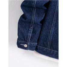 Wkm Erkek Jean Denim Standart Kalıp Cepli Düğmeli Kot Ceket