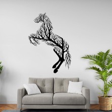 Abronya At Figürlü Tablo Lazer Kesim Metal Sac Tablo