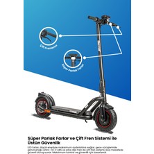 Electroll N65 Elektrikli Scooter | Yenilikçi Teknoloji, Zarif Tasarım, Üstün Konfor, Güvenli Sürüş