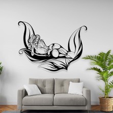 Abronya Metal Duvar Süsü Kadın Figürlü Sac Tablo Duvar Dekoru