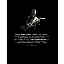 Metallica Master Of Puppets James Büyük Sırt Patch Yama