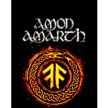 Amon Amarth Skull Büyük Sırt Patch Yama