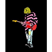 Nirvana Kurt Cobain Siluet Büyük Sırt Patch Yama