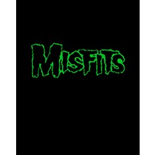 Misfits Logo Green Büyük Sırt Patch Yama