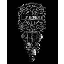 Motorcycle Club Skull Büyük Sırt Patch Yama