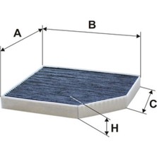 Filtron K1278A Karbonlu Polen Filtresi