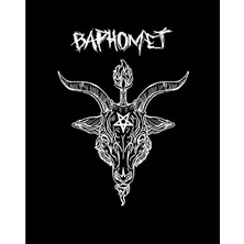 Baphomet Goat Head Büyük Sırt Patch Yama