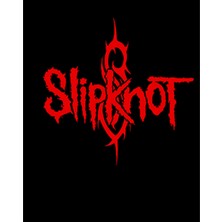 Zepplin Giyim Slipknot Logo Red Büyük Sırt Patch Yama