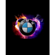 Zepplin Giyim Bmw Heart Colorful Logo Büyük Sırt Patch Yama