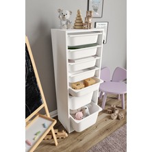 Baby Darling  Mdf -  x l Mono 7 Sepetli Oyuncak Dolabı
