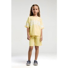 Kız Çocuk Bermuda Takım Sarı