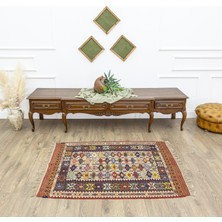 Asher Renkli El Dokuma Nuzumla Kilim 106 x 144  cm